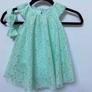 Little girl dress and headband